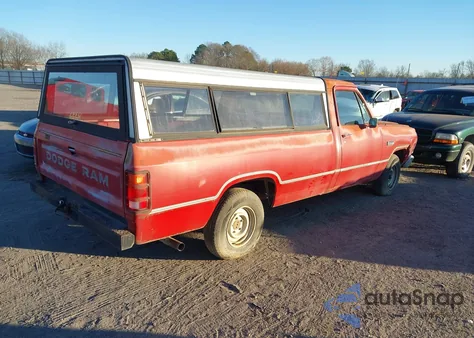 1990 Dodge D-Series D150S z USA, uszkodzony, nr VIN 1B7GE06Y3LS657431